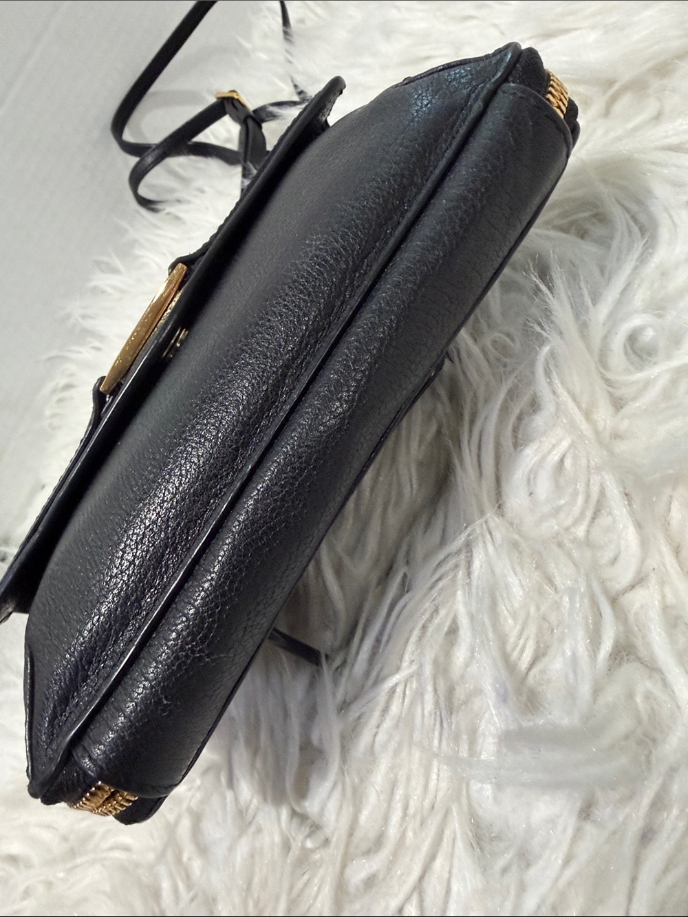 TUMI Crossbody with Gold tone Logo Accent Plate - Picture 6 of 16